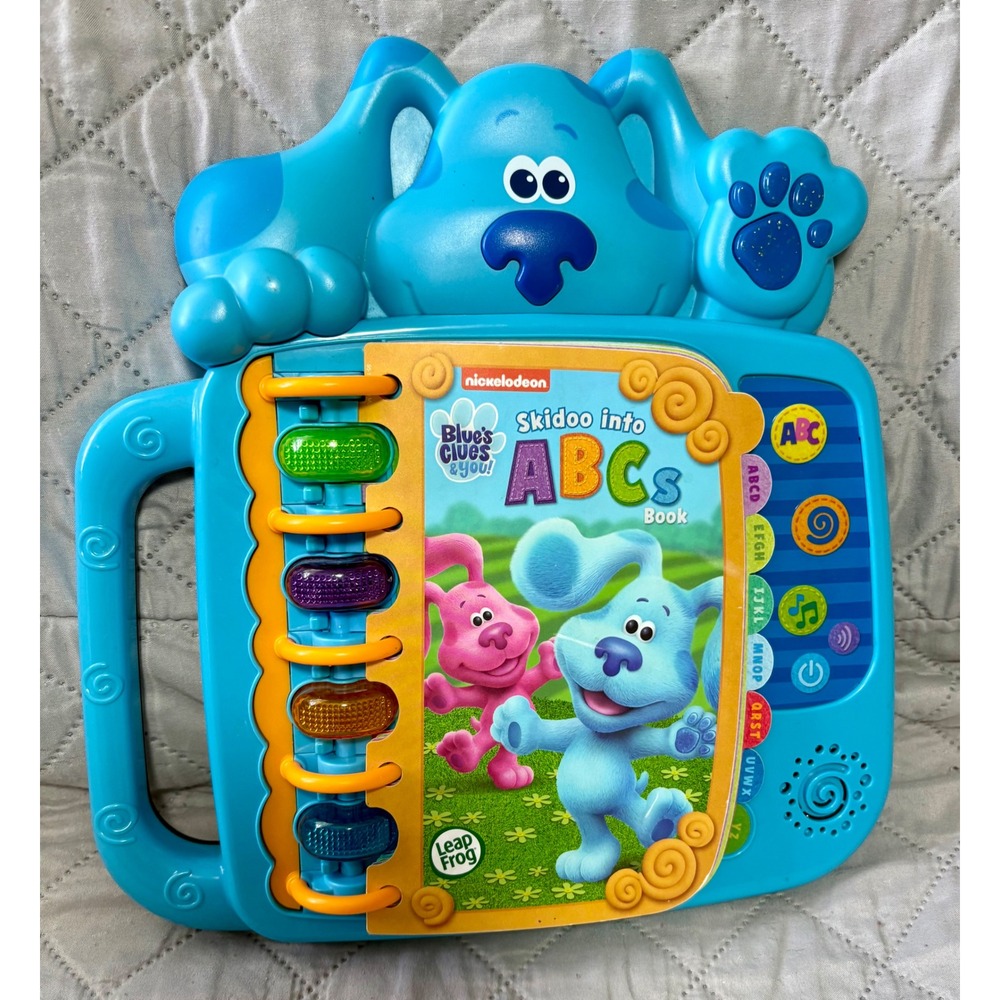 LeapFrog Blue's Clues & You Skidoo into ABCs Book Interactive Learning Toy